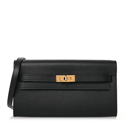 Hermes Epsom Kelly Wallet To Go Black 1 of 16