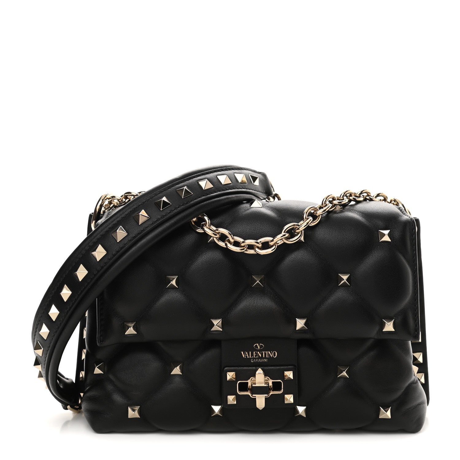 Valentino Garavani Nappa Small Candystud Crossbody Black 1 of 9