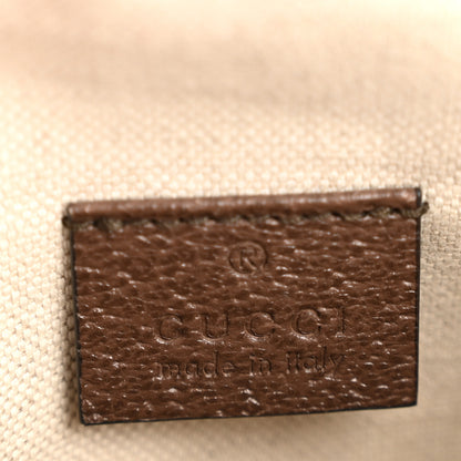 Gucci GG Supreme Monogram Mini Neo Vintage Double Zip Messenger Bag Beige New Acero Crop 6 of 11