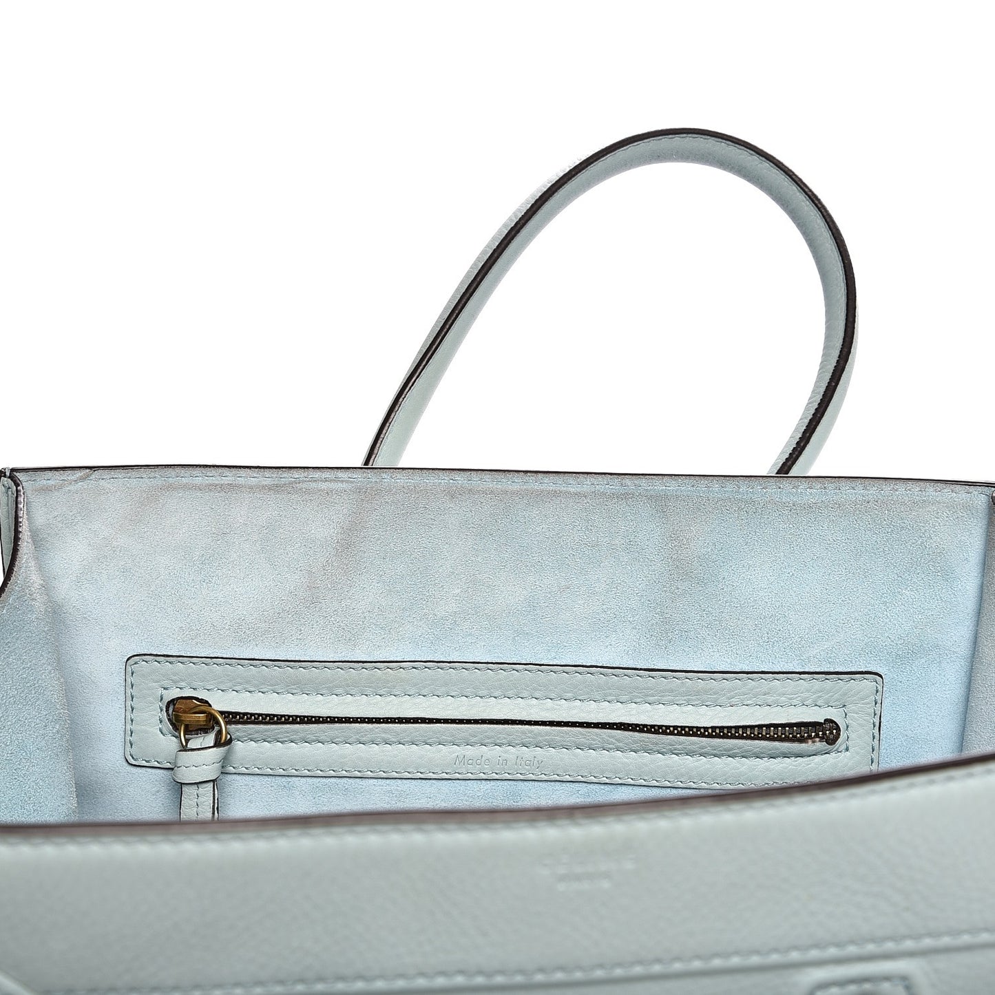 Supple Calfskin Medium Phantom Luggage Glacier