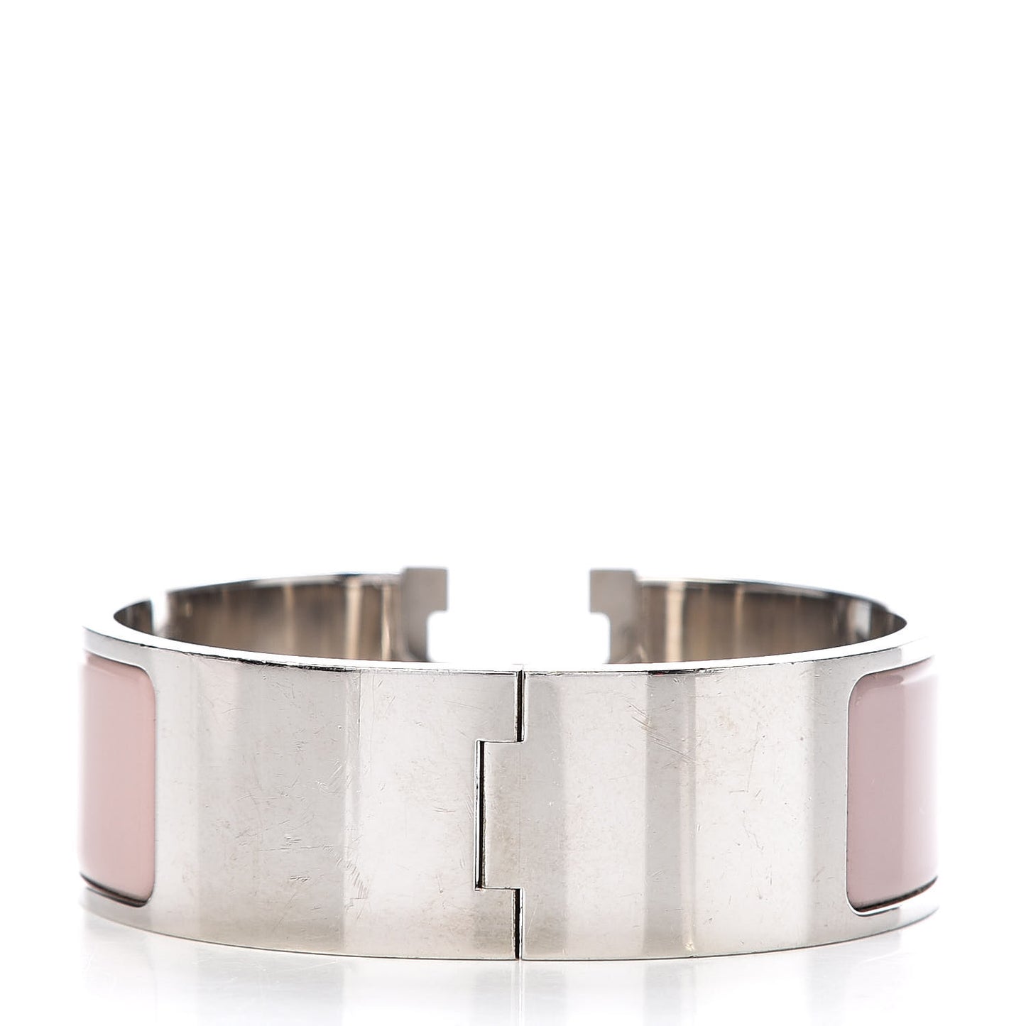 Enamel Wide Clic Clac H Bracelet PM Marron Glace