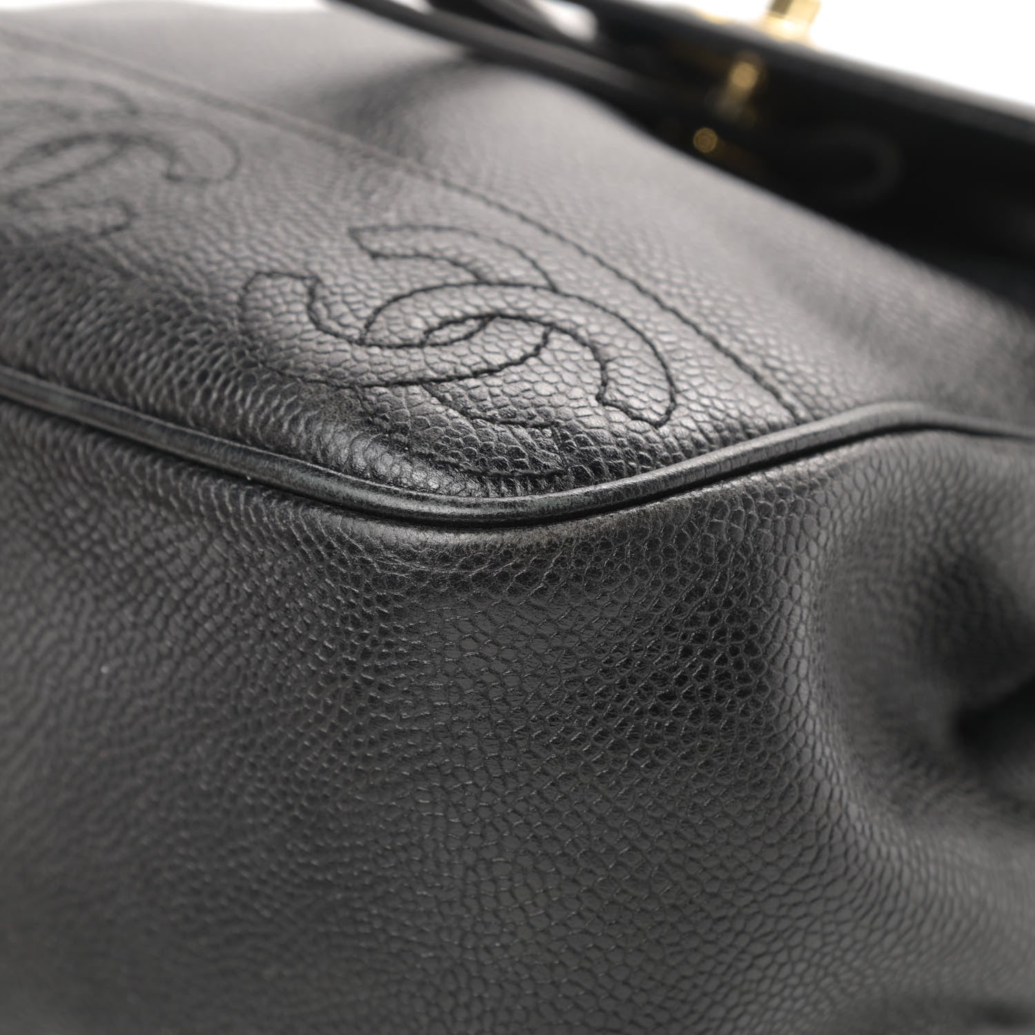Chanel Caviar CC Backpack Black 10 of 15