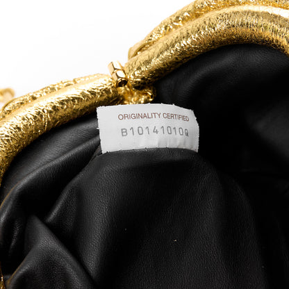 Bottega Veneta Metallic Nappa Intrecciato The Mini Pouch Oro 10 of 13