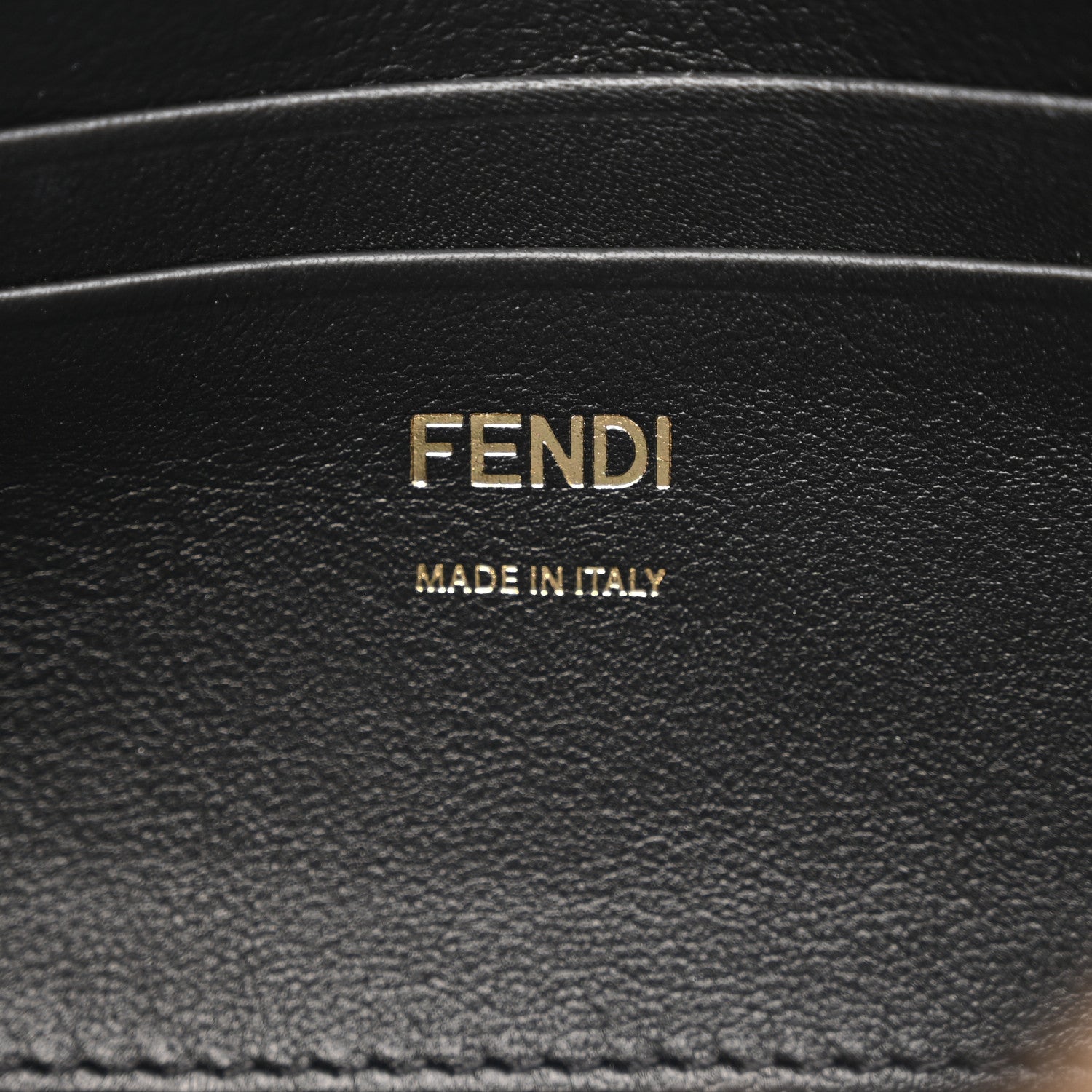 Fendi Shearling Vitello Dolce Macro FF 1974 Mini Baguette Tobacco Black 6 of 10