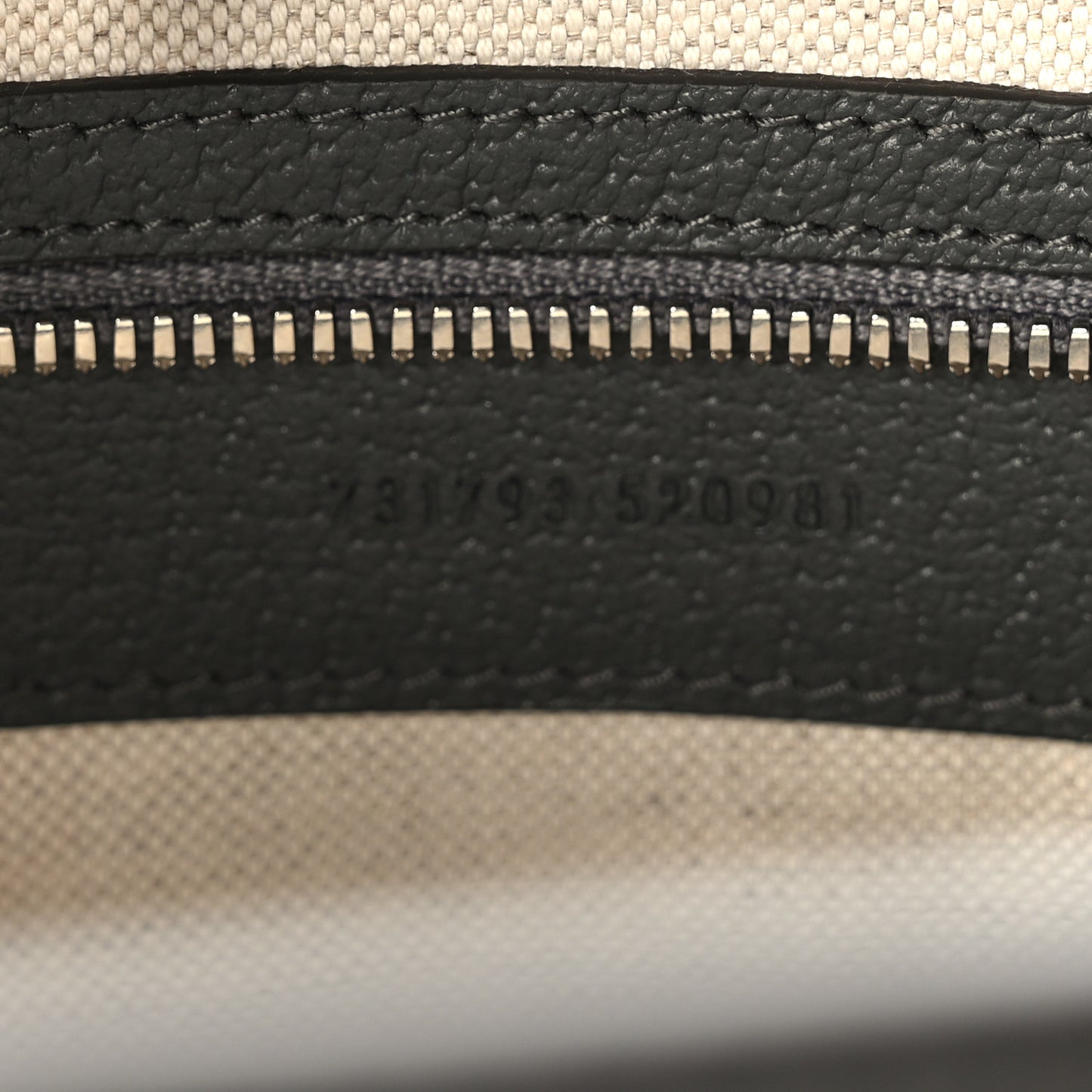 GG Supreme Monogram Textured Dollar Calfskin Medium Ophidia Tote Grey Black Graphite Grey
