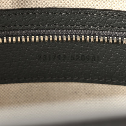 Gucci GG Supreme Monogram Textured Dollar Calfskin Medium Ophidia Tote Grey Black Graphite Grey 7 of 9