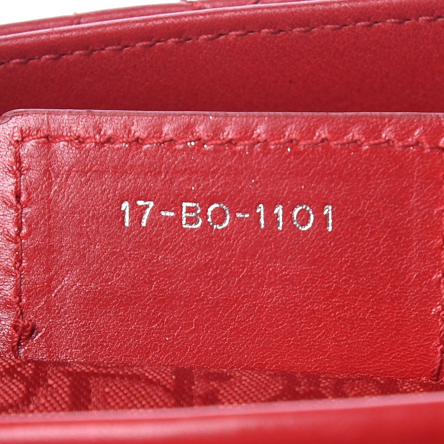 Christian Dior Lambskin Cannage Medium Lady Dior Red 9 of 9