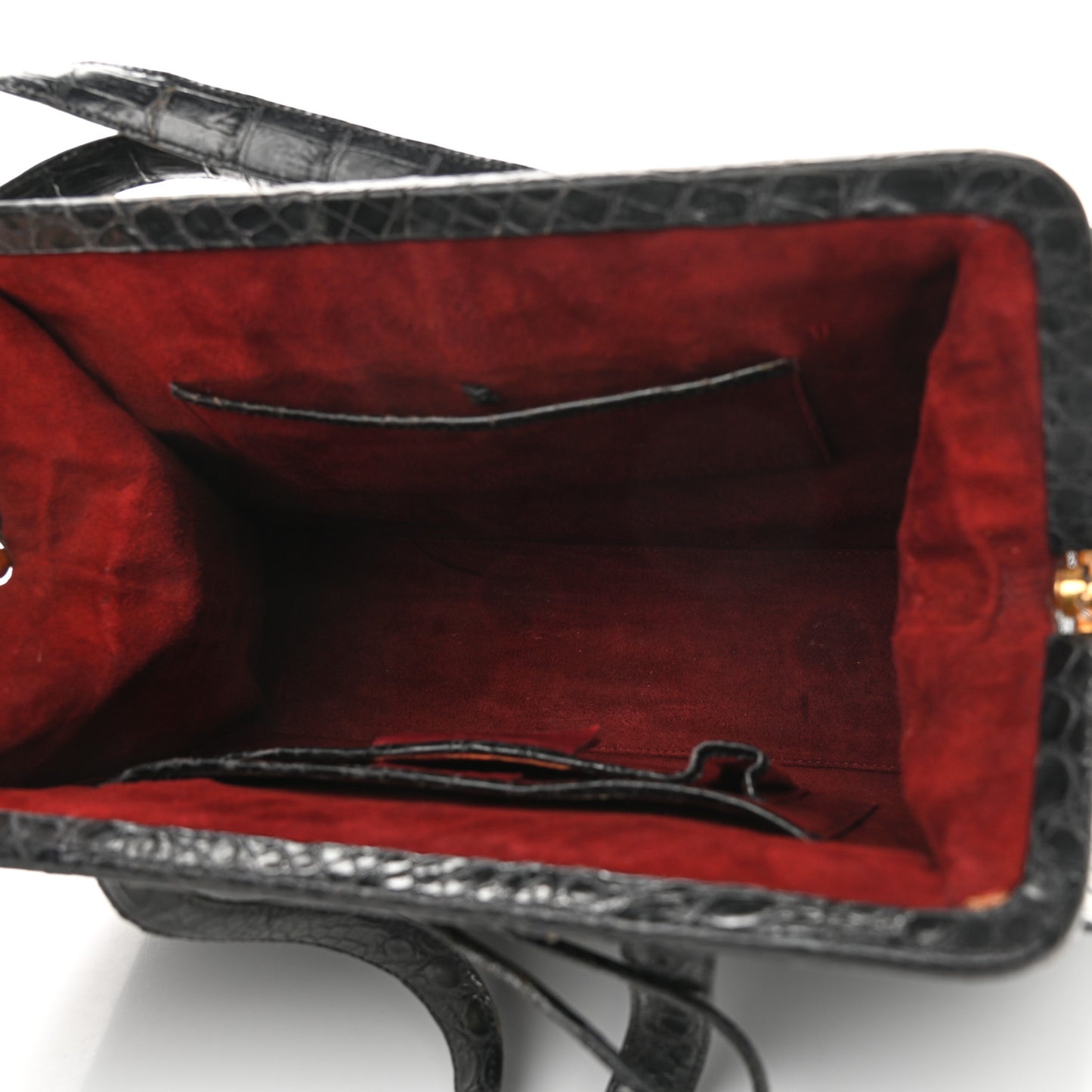 Crocodile Tote Black