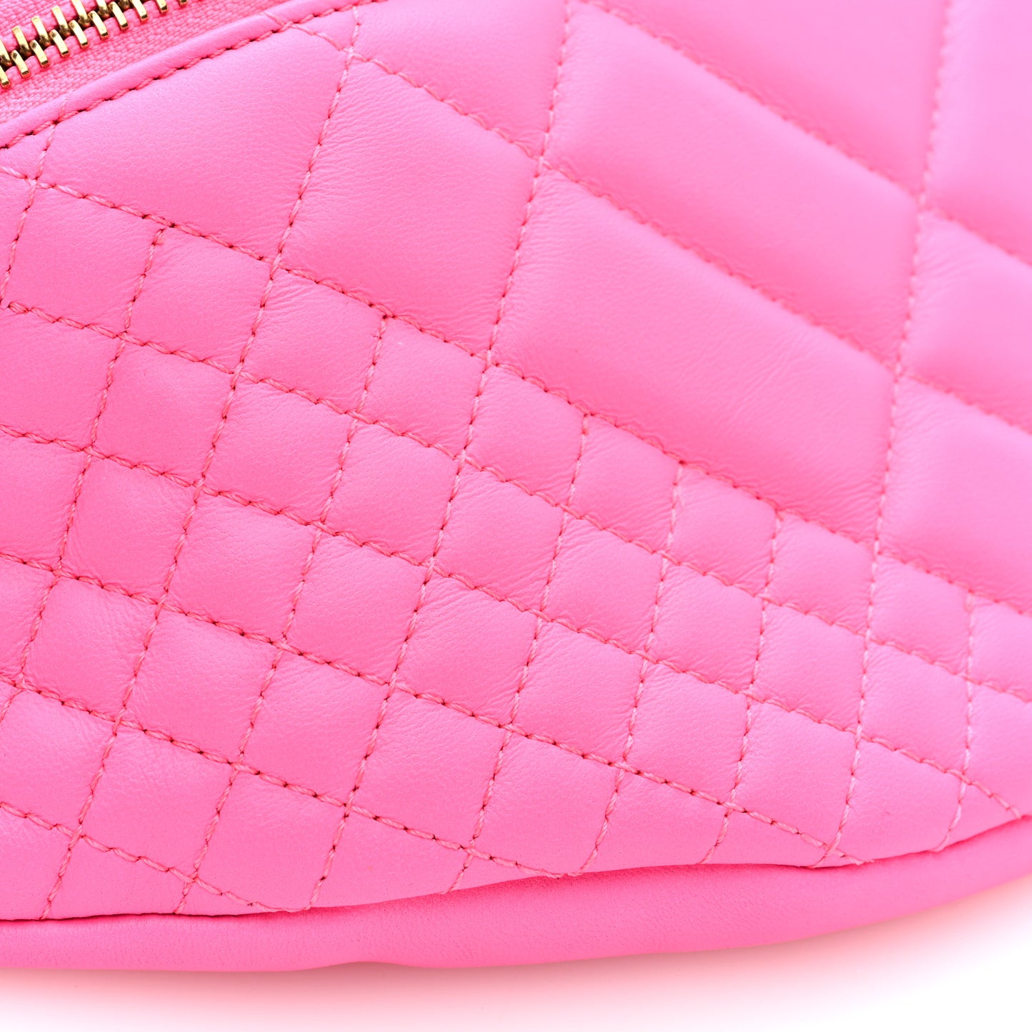 Nappa Quilted Belt Bag Pink