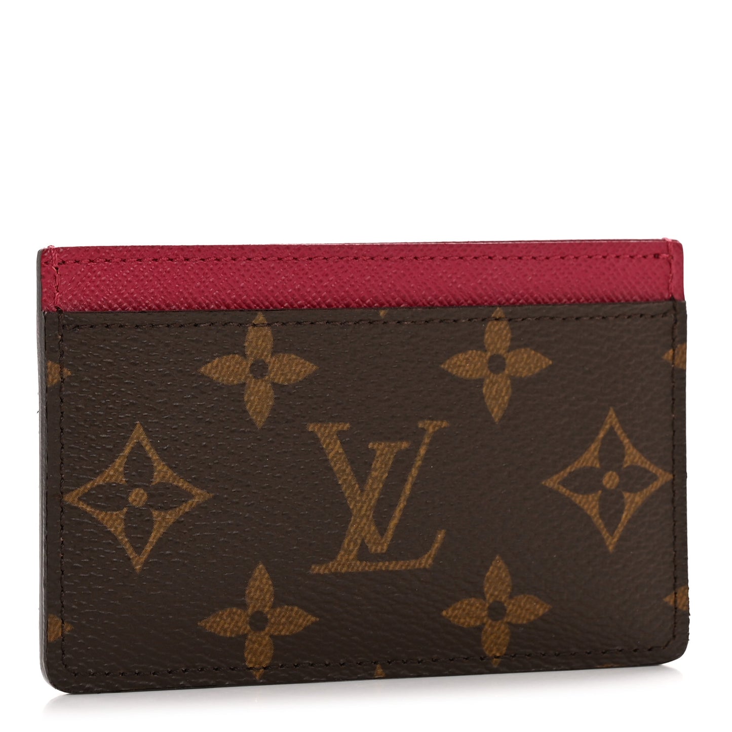 Monogram Card Holder Fuchsia