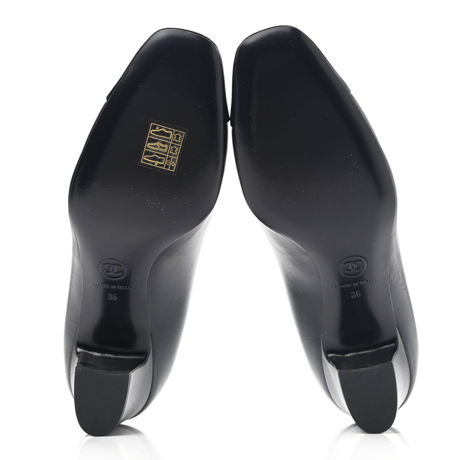 Chanel Patent Lambskin Cap Toe Mary Jane Mid Heel Strap Pumps 36 Black 10 of 20