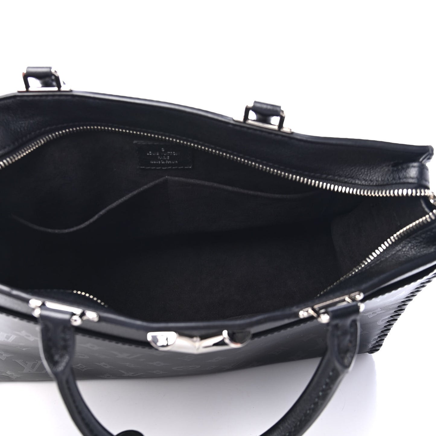 Monogram Cuir Plume Very Zipped Tote Black