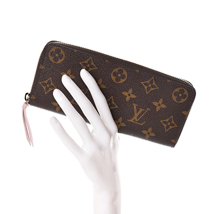 Louis Vuitton Monogram Clemence Wallet Rose Ballerine 2 of 8