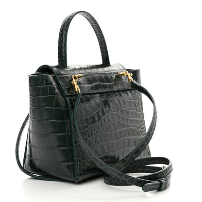 Celine Calfskin Crocodile Embossed Nano Belt Bag Amazone 3 of 10