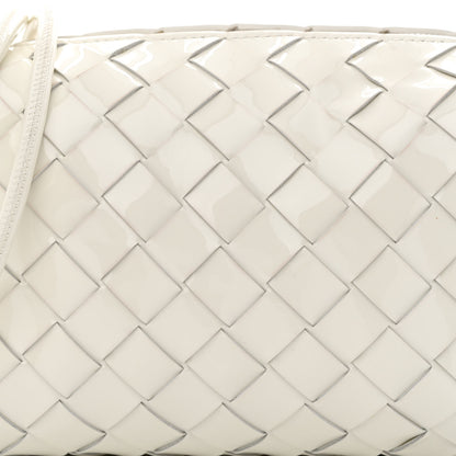 Bottega Veneta Patent Nappa Intrecciato Mini Loop Camera Bag White 7 of 10