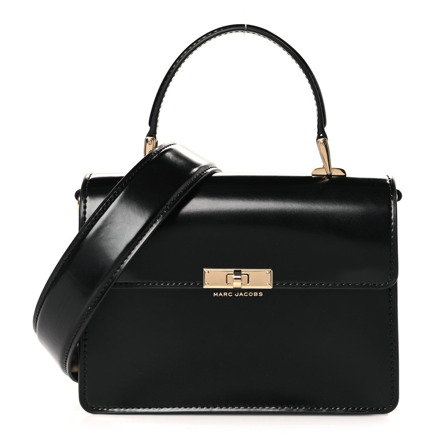 Calfskin The Downtown Shoulder Bag Black