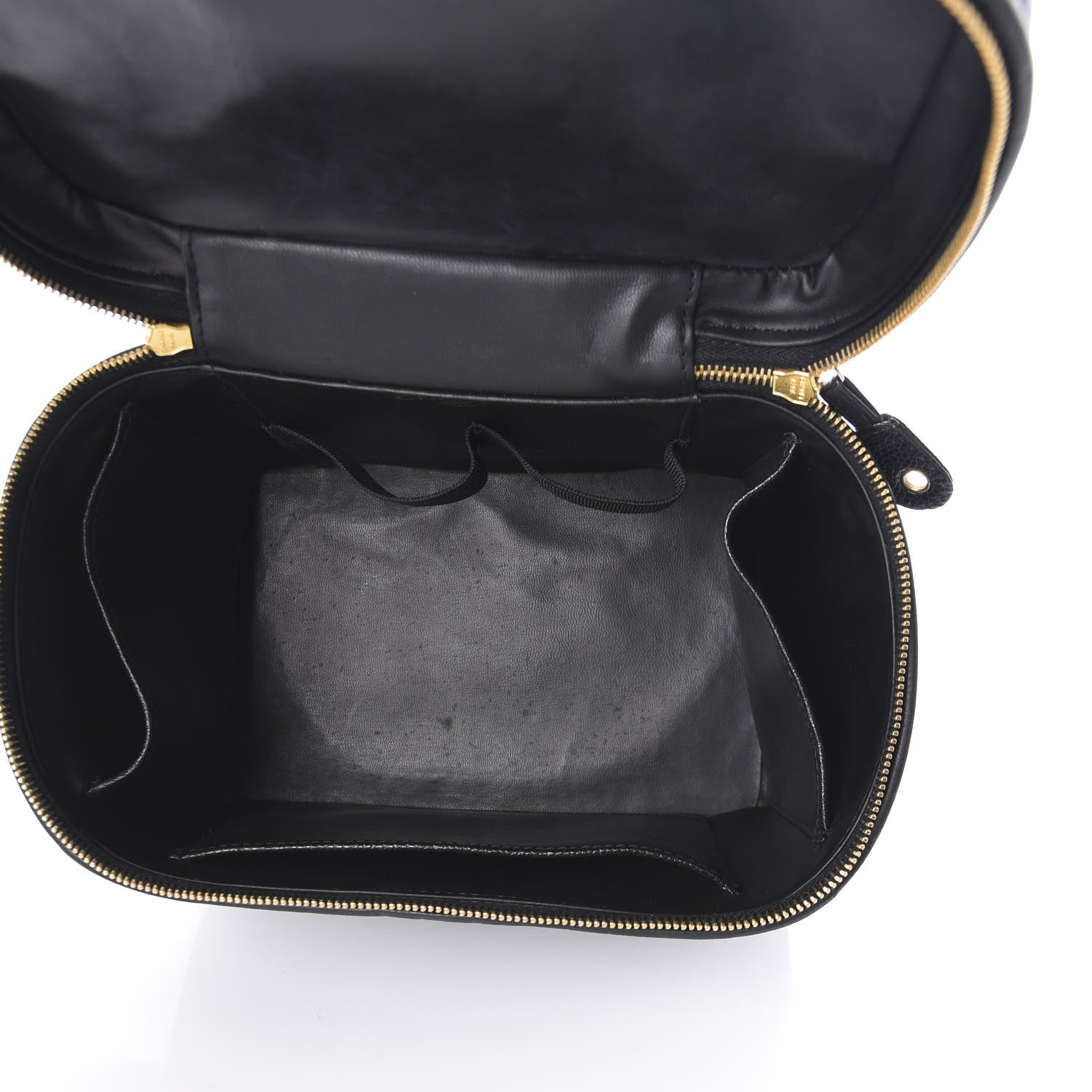 Chanel Caviar CC Vanity Train Case Black 5 of 8