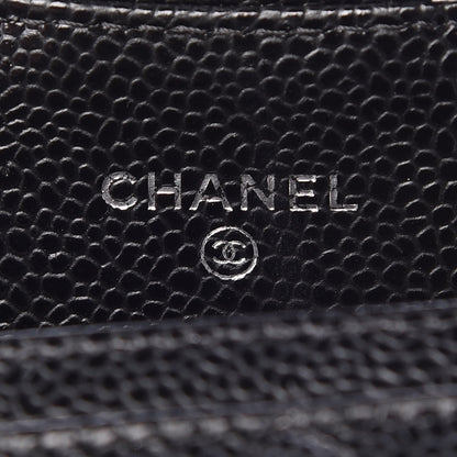 Chanel Caviar Quilted Flap Card Holder Black 5 of 7
