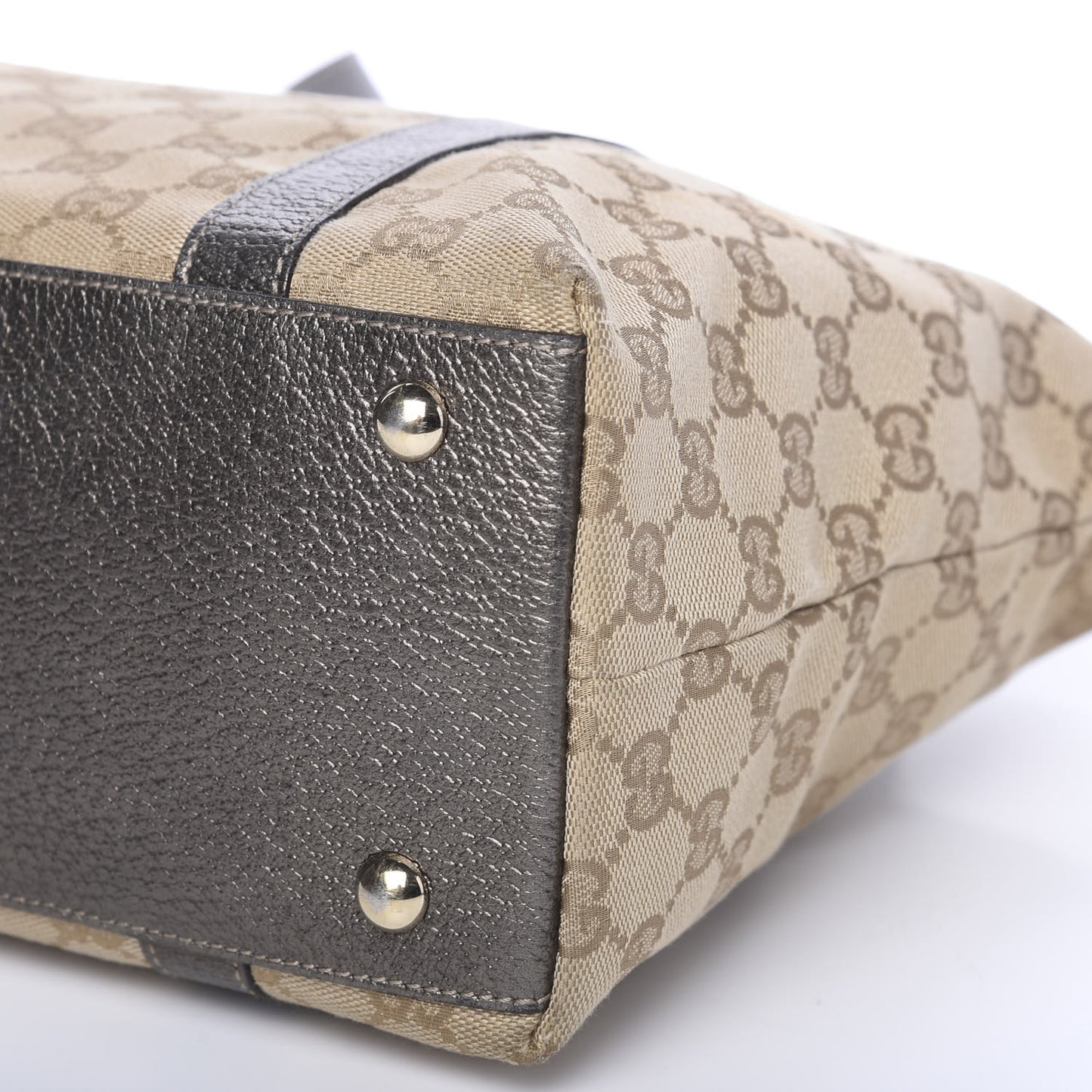 Monogram Medium Abbey Tote Metallic