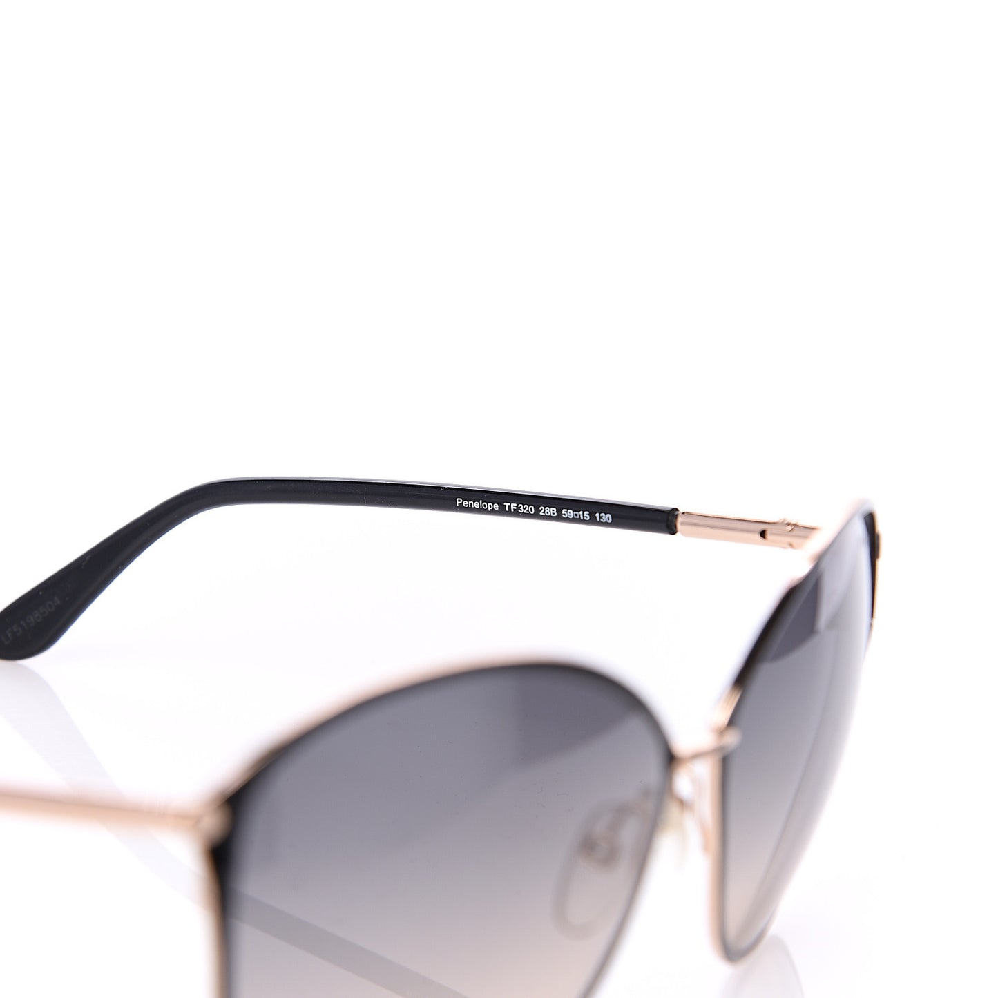 Penelope Vintage Round Sunglasses TF320 Black