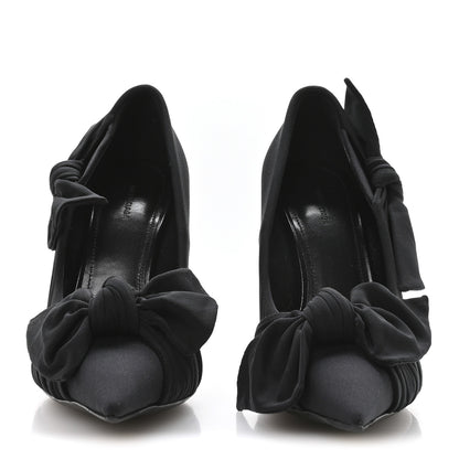 Balenciaga Stretch Cupro Nylon Jersey Knife Knot 110mm Pumps 36 Black 3 of 9