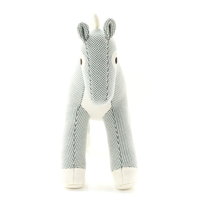 Hermes Cotton Honore Epopee Horse Plush Toy Bleu Nattier 3 of 6
