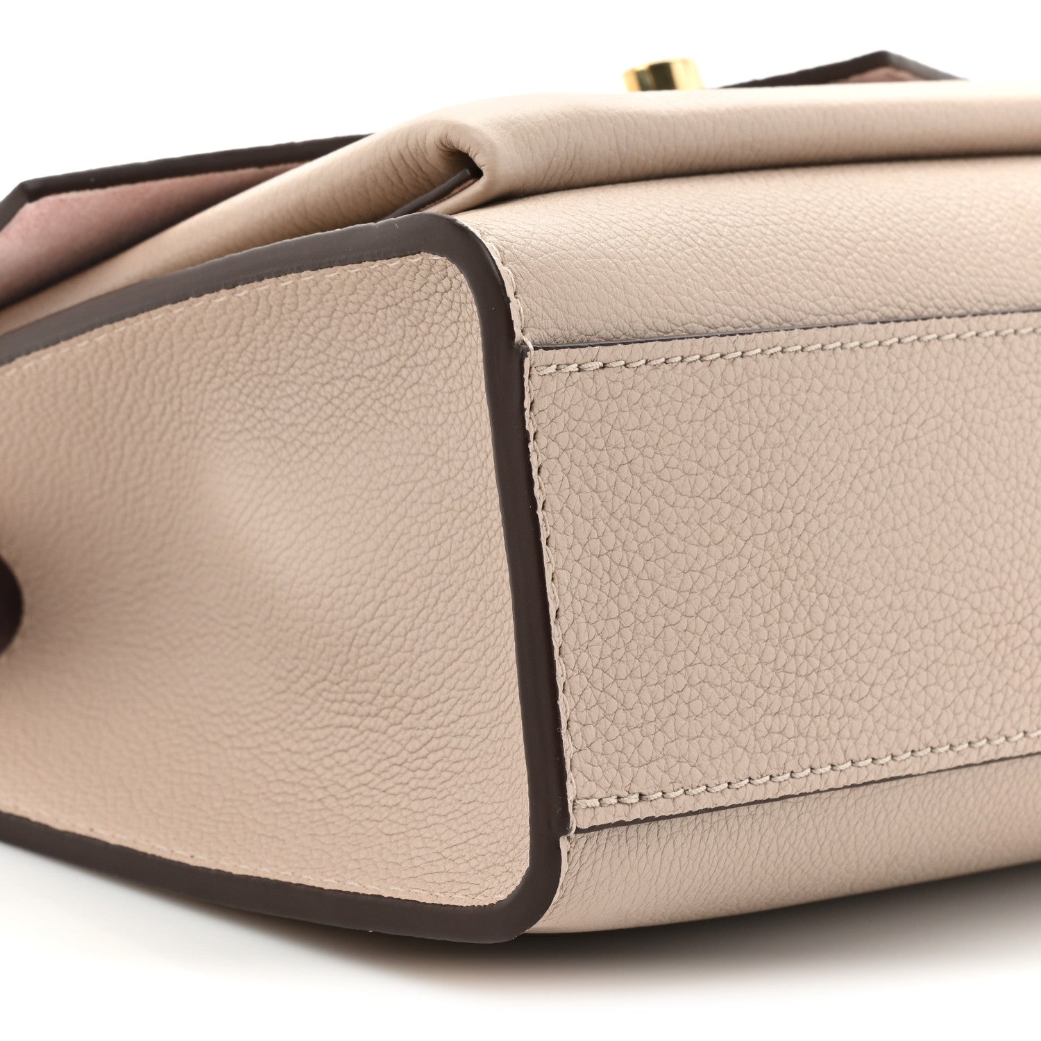 Louis Vuitton Soft Calfskin Mylockme Chain Bag BB Greige 9 of 10