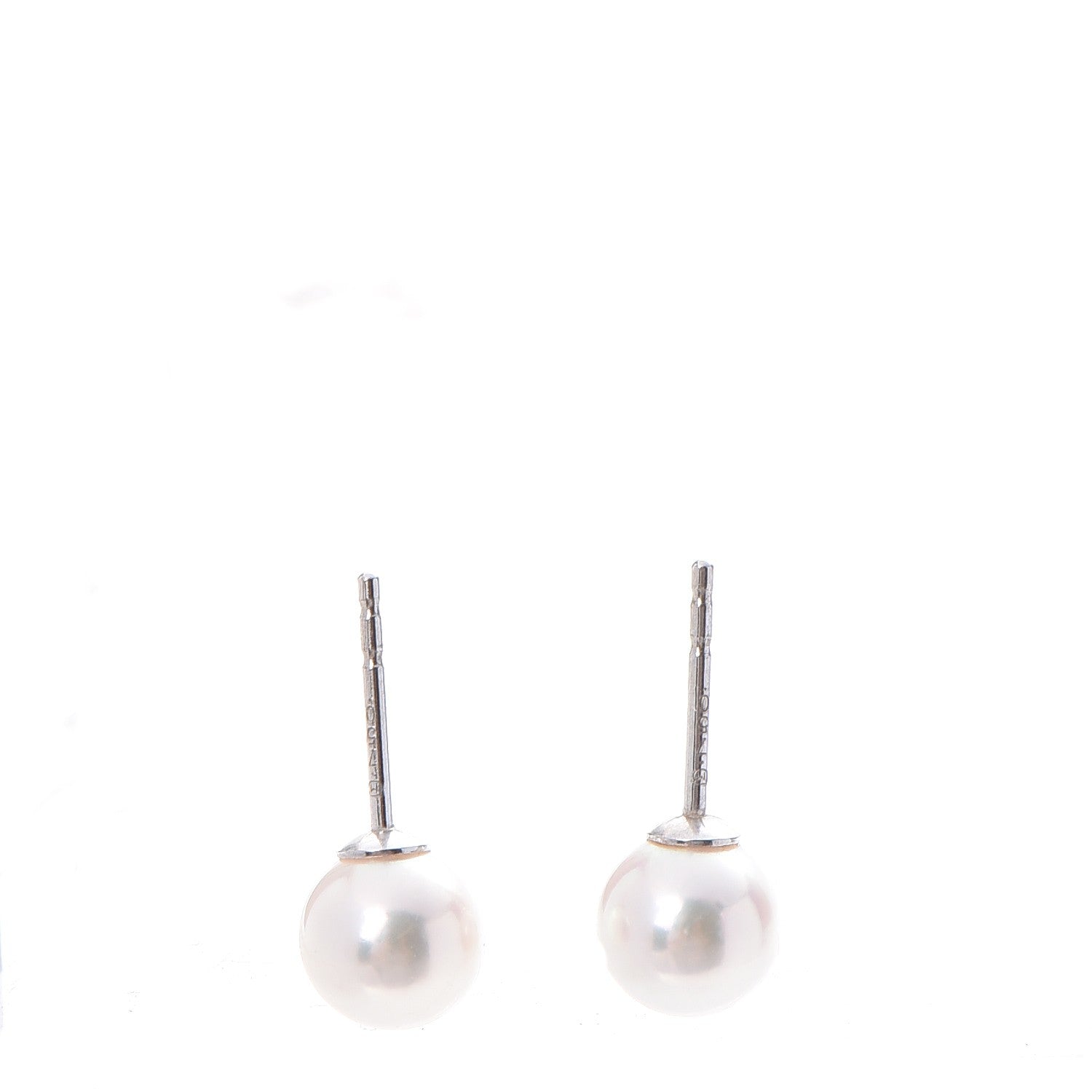 Mikimoto 18K White Gold 6.5-7mm Pearl Stud Earrings 3 of 5