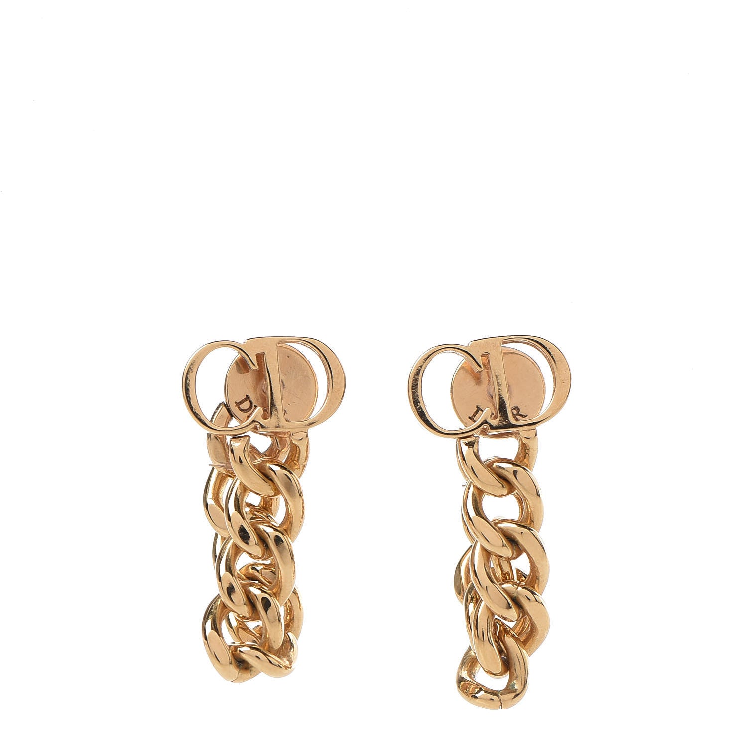 Christian Dior Danseuse Etoile Chain Earrings Gold 1 of 5