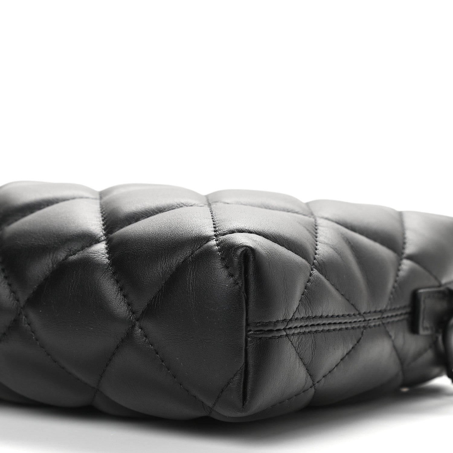 Balenciaga Nappa Calfskin Quilted Touch B Camera Shoulder Bag Black 8 of 8