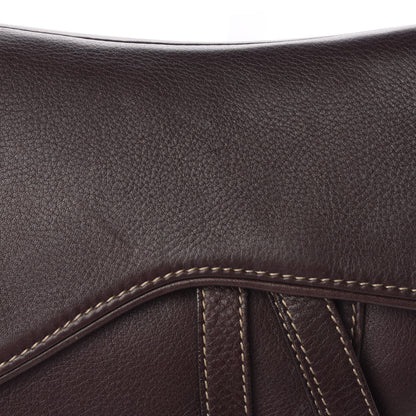 Christian Dior Calfskin Saddle Bag Brown 8 of 11