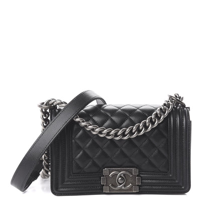 Chanel Caviar Quilted Small Boy Flap Black 1 of 9
