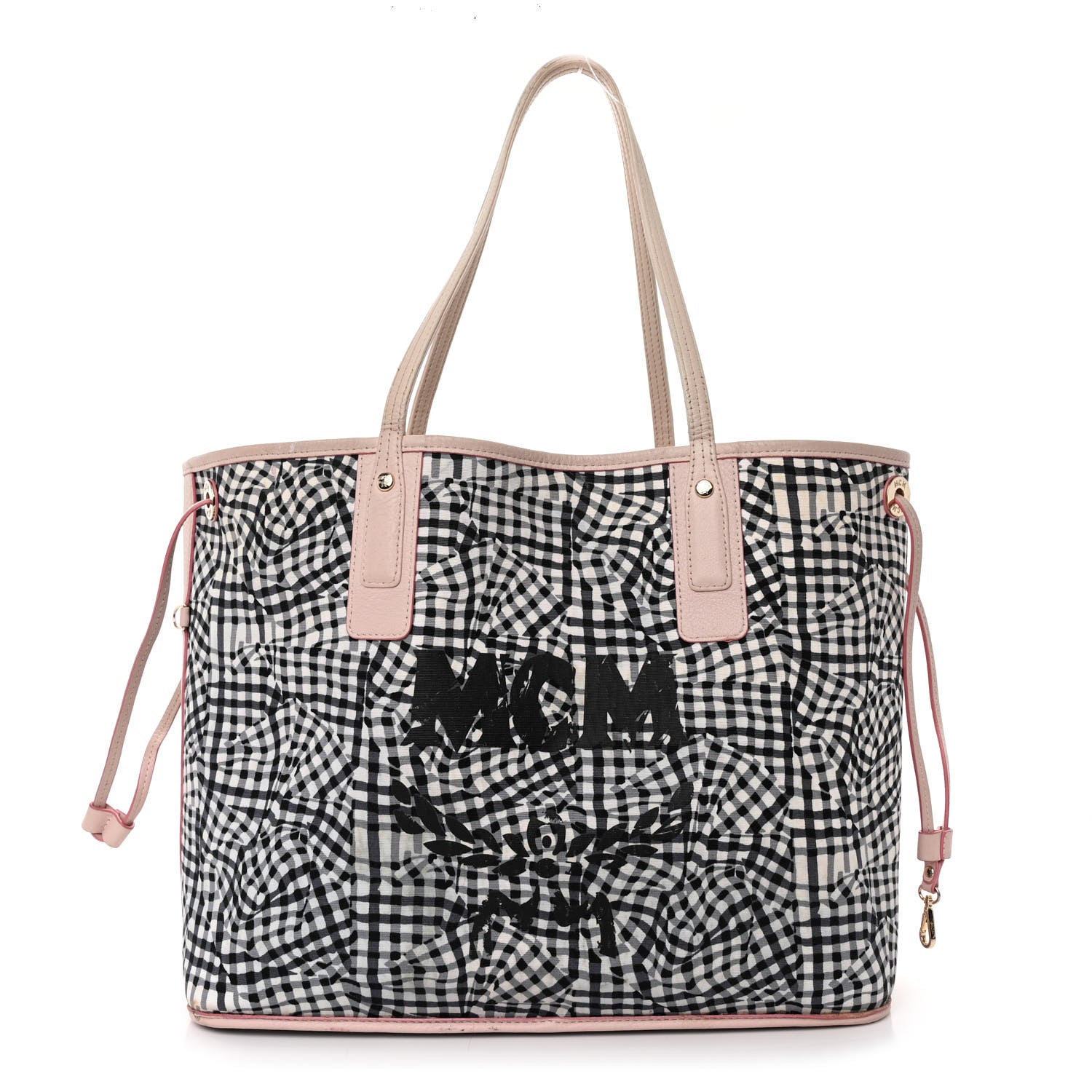 MCM Visetos Medium Liz Reversible Shopper Tote Soft Pink 4 of 21