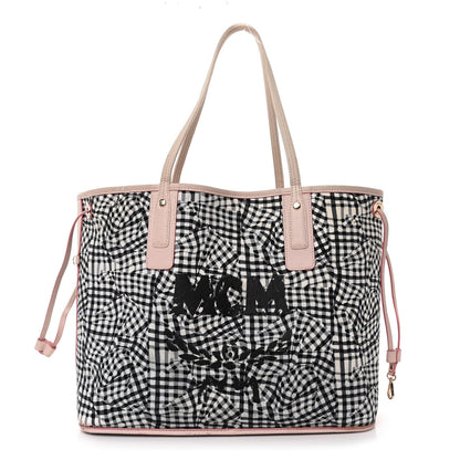 MCM Visetos Medium Liz Reversible Shopper Tote Soft Pink 4 of 21