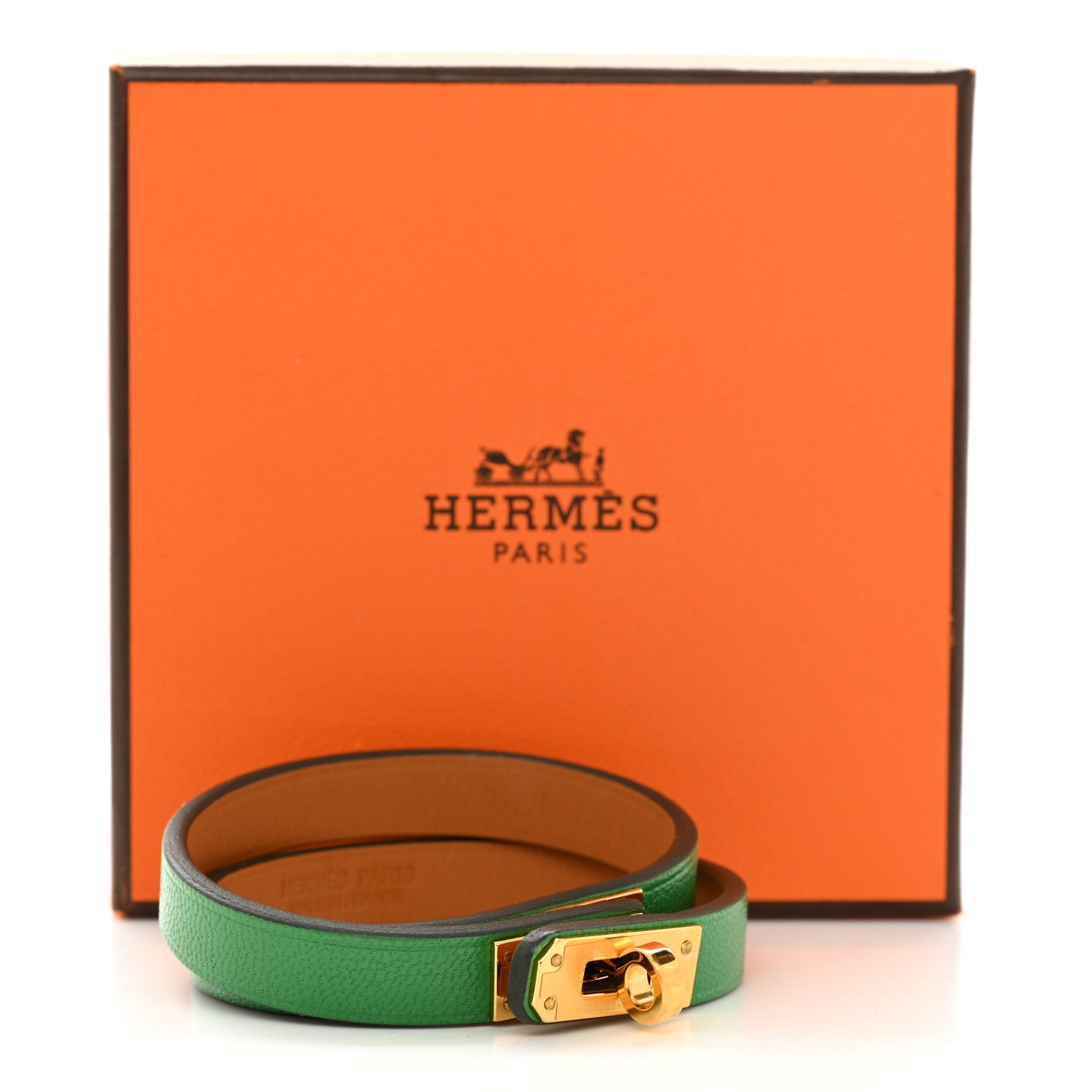 Hermes Swift Kelly Double Tour Bracelet T2 Bambou 7 of 7