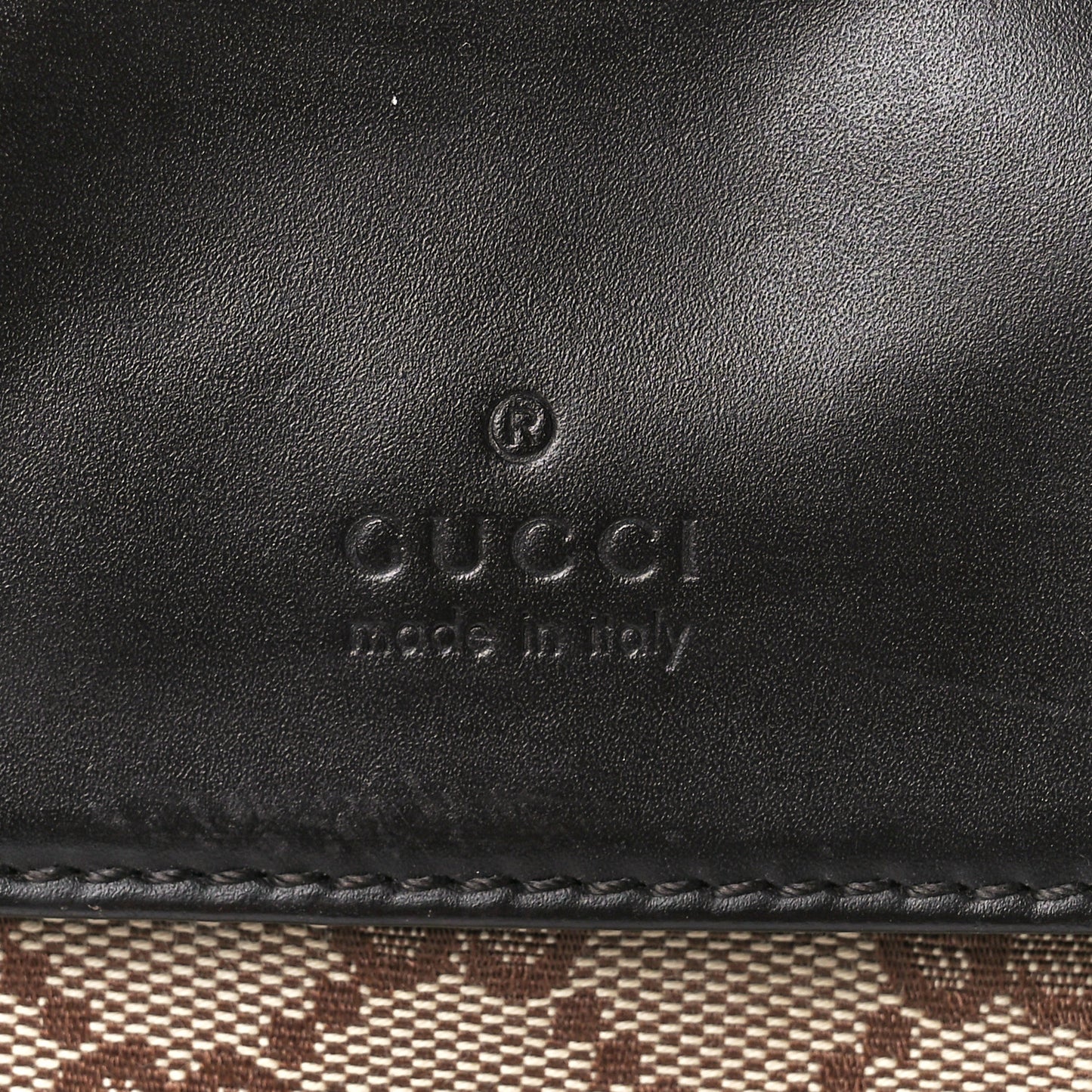 GG Monogram Double Pocket Belt Bag Dark Brown