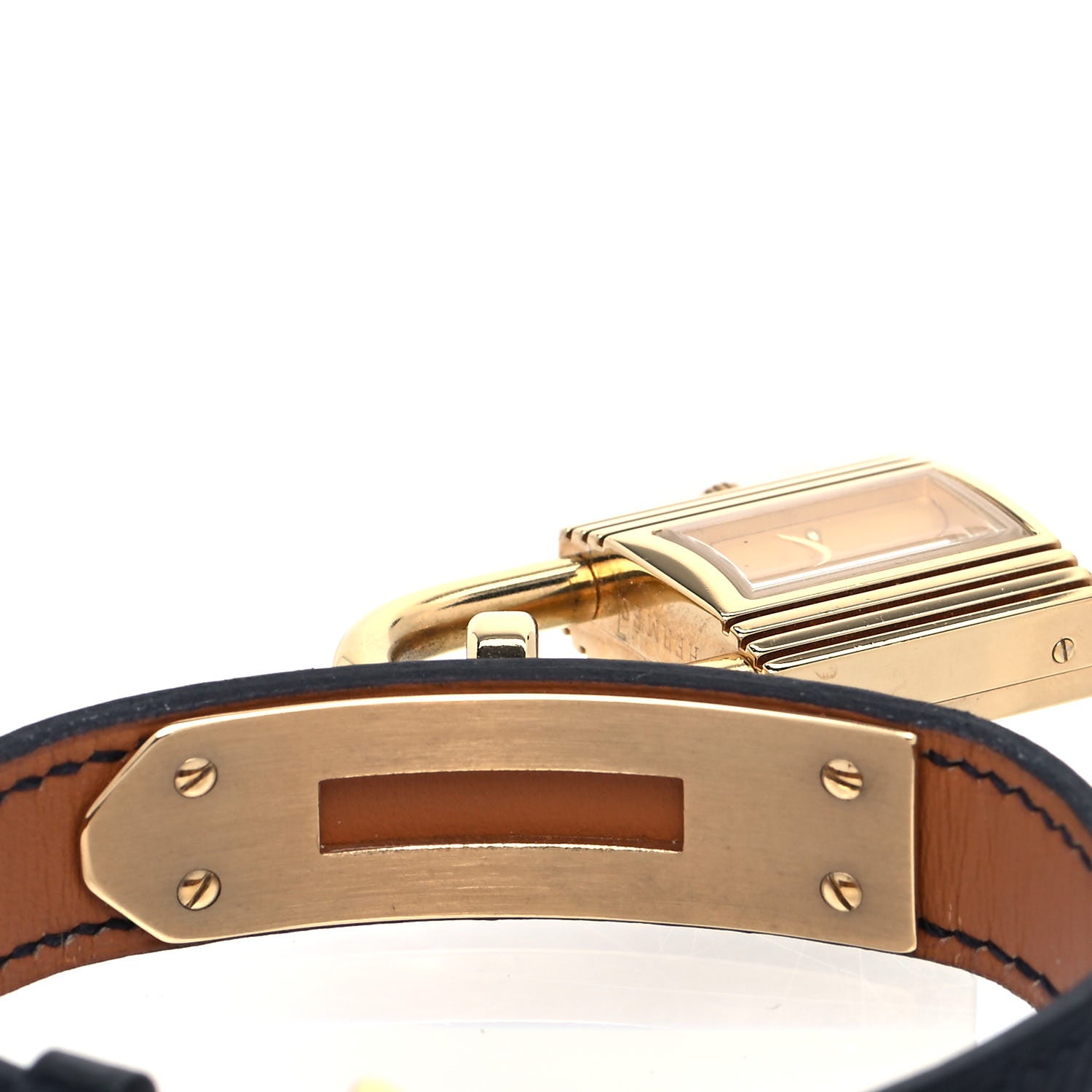 Hermes Stainless Steel Courchevel 20mm Kelly Cadena Quartz Watch Noir 4 of 4