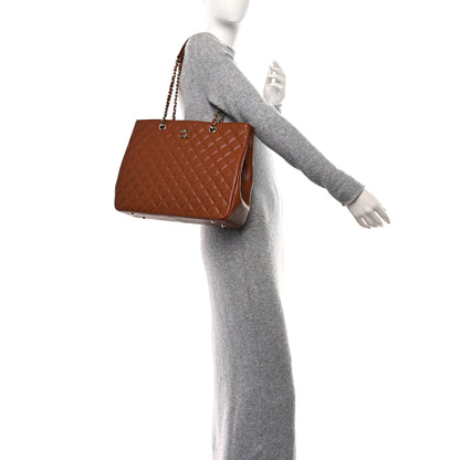 Chanel Caviar Quilted Large Classic Shopping Tote Brown 3 of 10