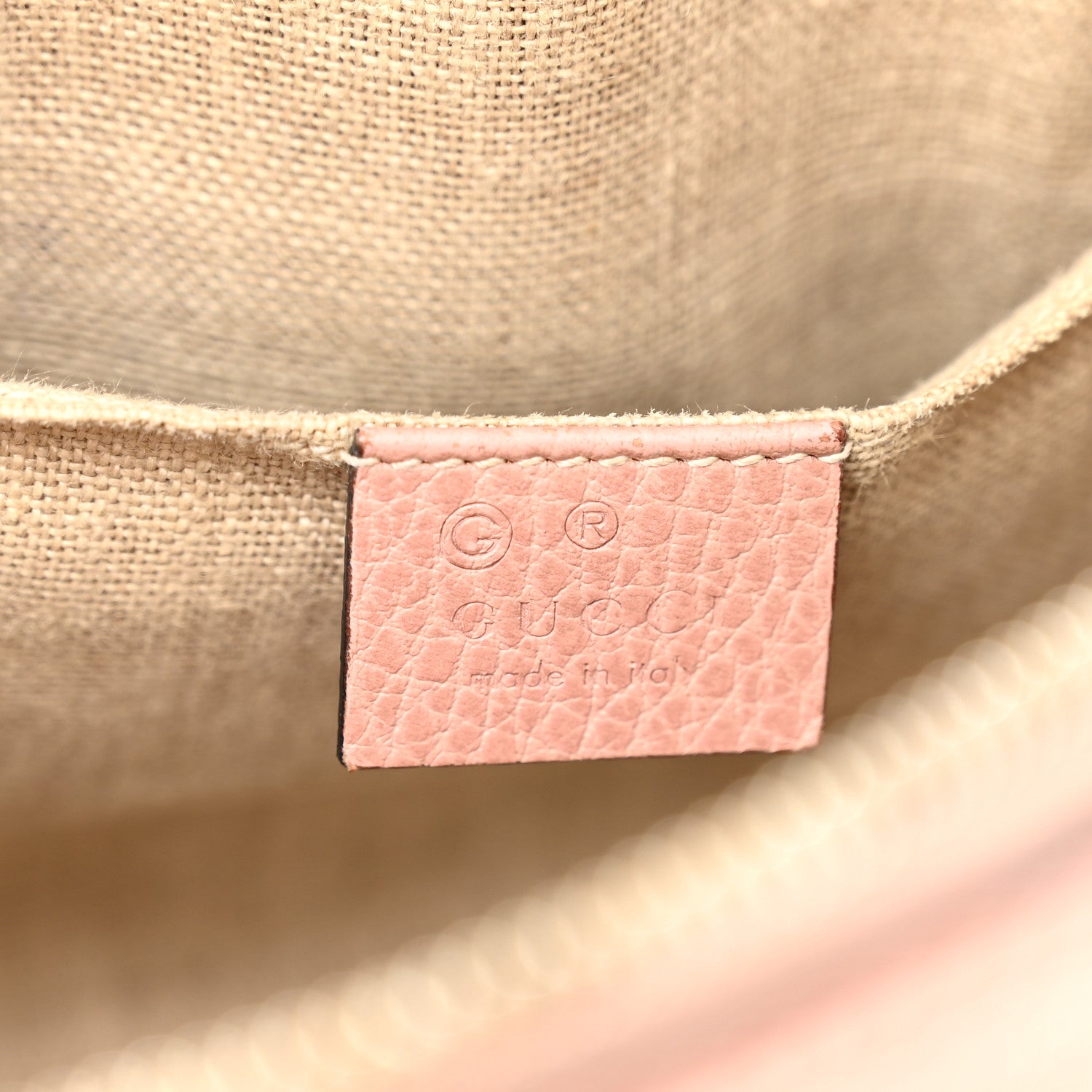 Gucci Dollar Calfskin Small GG Charm Dome Bag Soft Pink 6 of 11