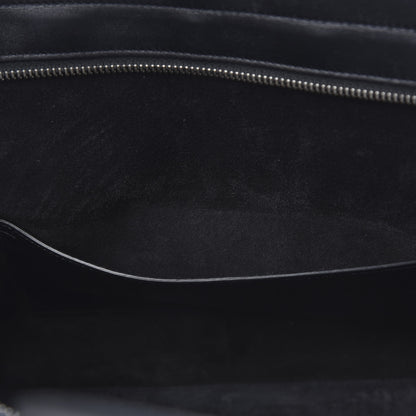 Saint Laurent Grained Calfskin Medium Fringe Cabas Rive Gauche Black 12 of 19