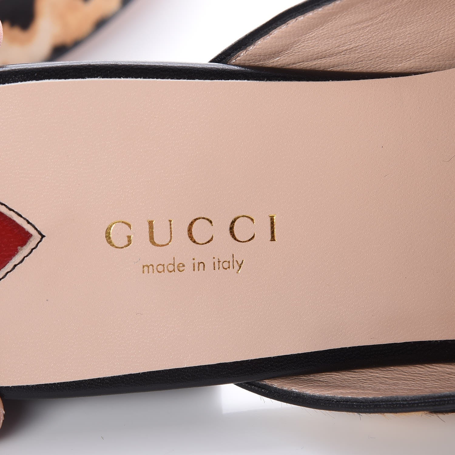 Gucci Calf Hair Leopard Print Womens Princetown Slippers 39.5 Naturale Black 7 of 8