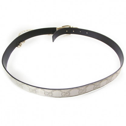 Gucci Guccissima Chain Belt Ivory 38 2 of 6