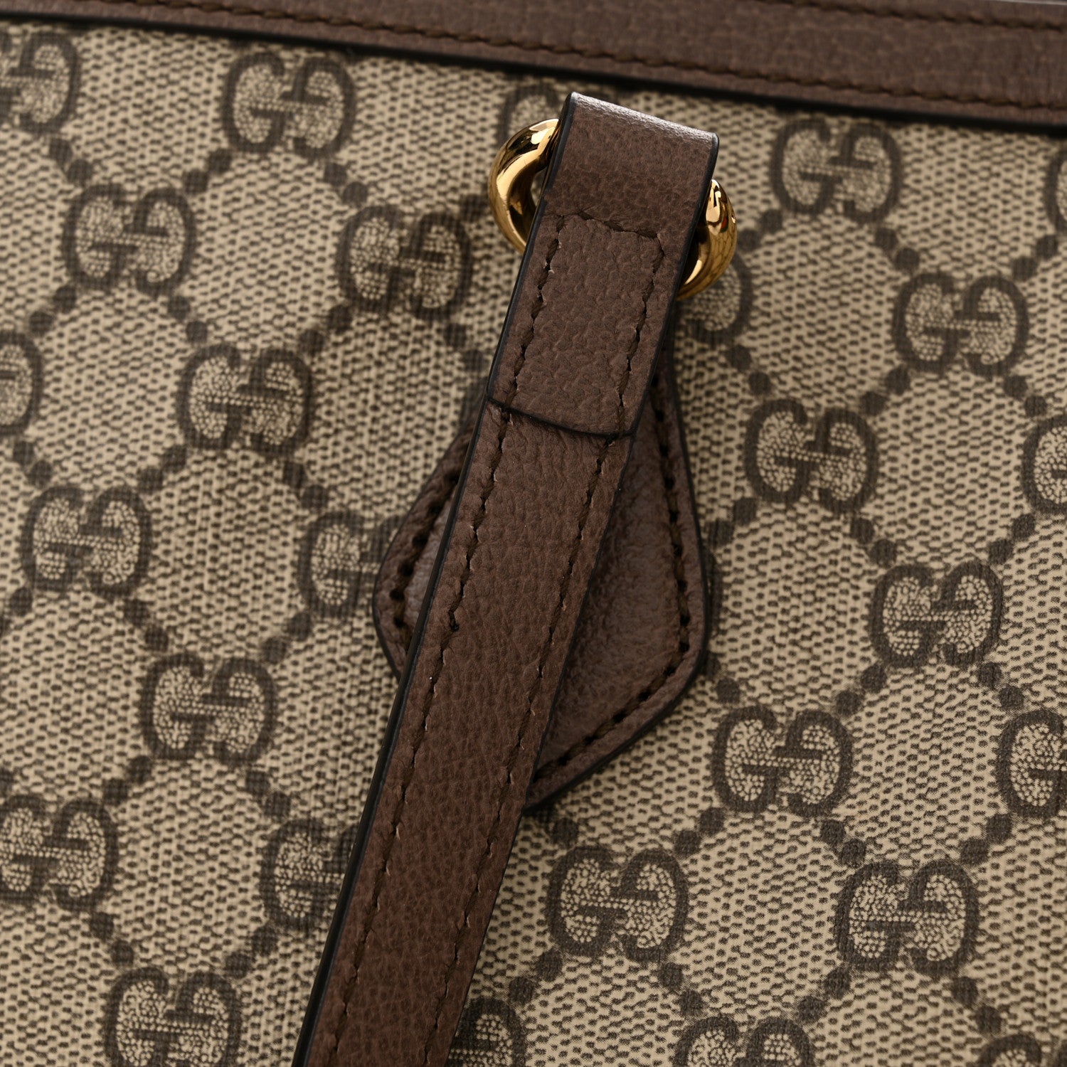 Gucci GG Supreme Monogram Medium Ophidia Shopping Tote Brown 11 of 14