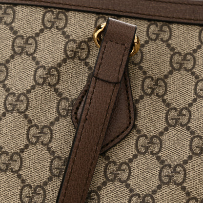 Gucci GG Supreme Monogram Medium Ophidia Shopping Tote Brown 11 of 14