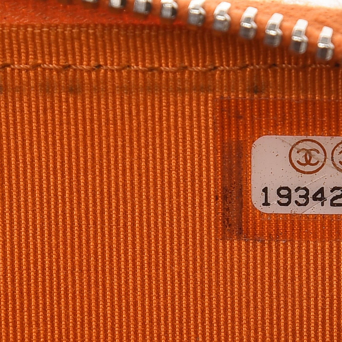 Patent Calfskin Quilted Zip Coin Purse Orange