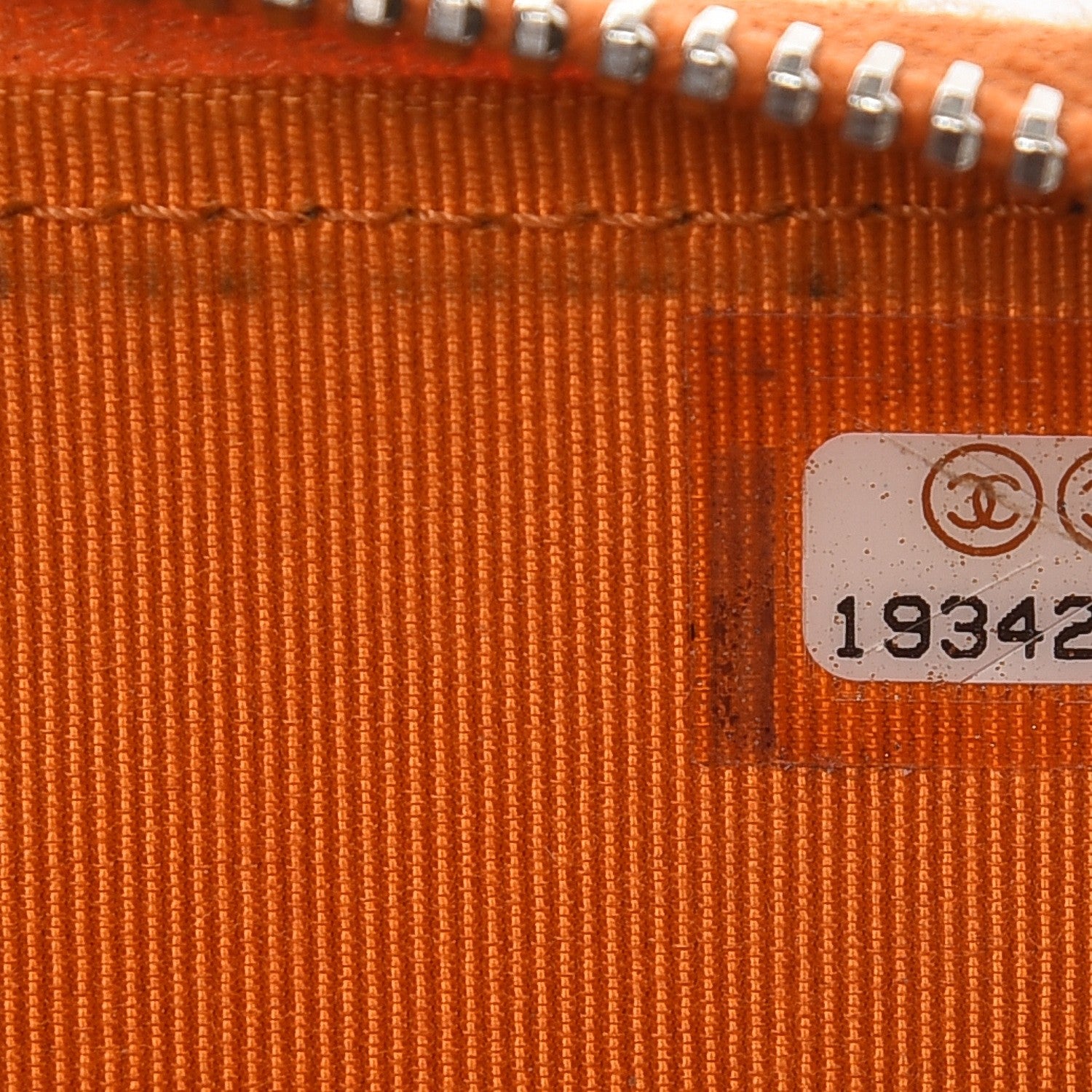 Chanel Patent Calfskin Quilted Zip Coin Purse Orange 7 of 12