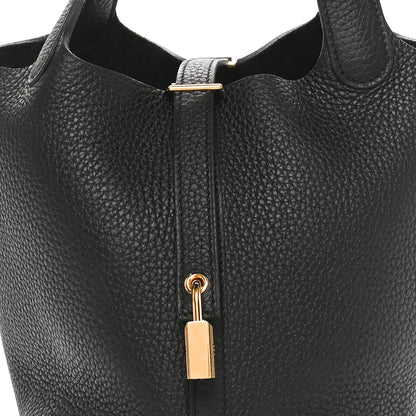 Hermes Taurillon Clemence Picotin Lock 18 PM Black 5 of 11