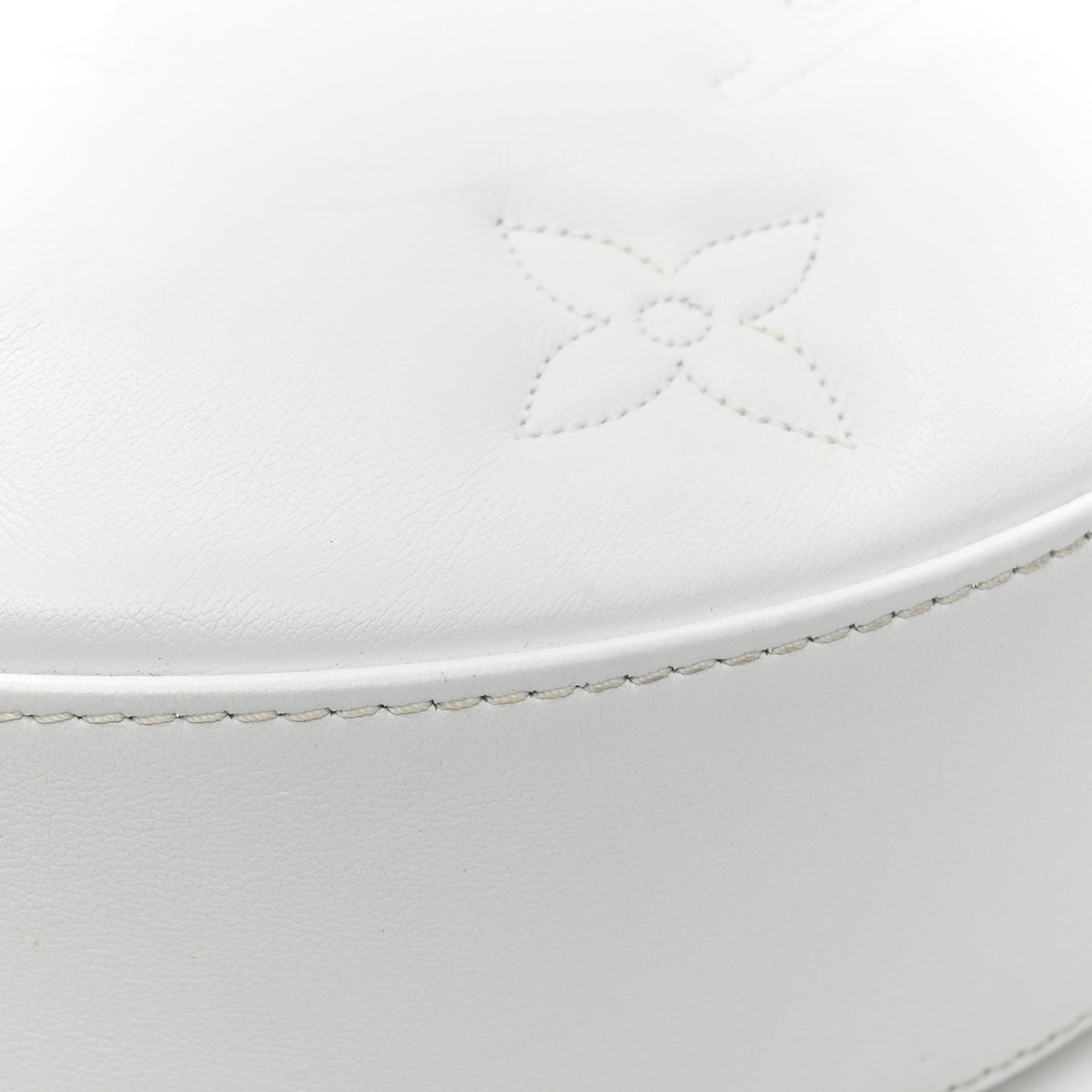 Calfskin Bubblegram Over The Moon White