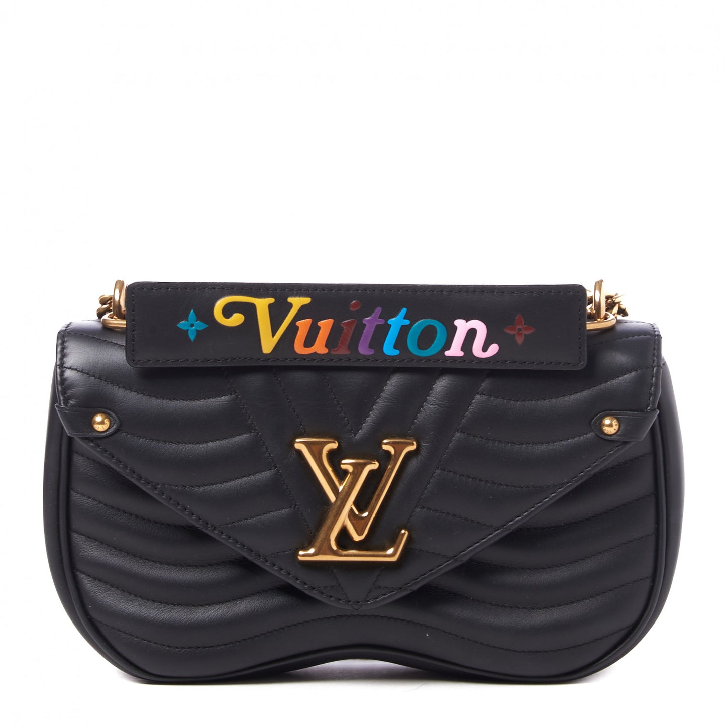 Calfskin New Wave Chain MM Black