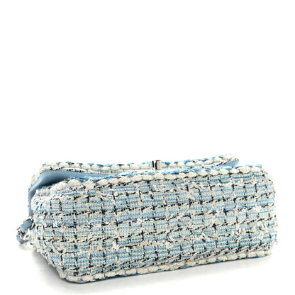 Chanel Tweed Braid Mini Flap Blue White 4 of 9